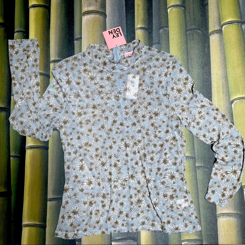 LEYDEN NWT! Sheer Top Long Sleeve Top Large